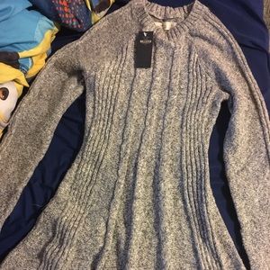 Hollister Gray Cable Sweater dress